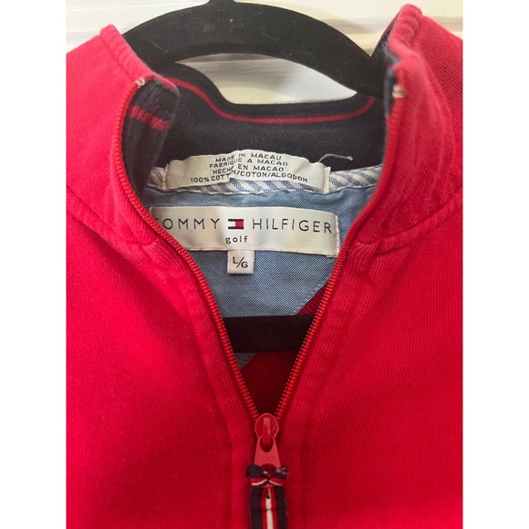 Tommy Hilfiger Golf quarter zip sweatshirt size large - Picture 3 of 4